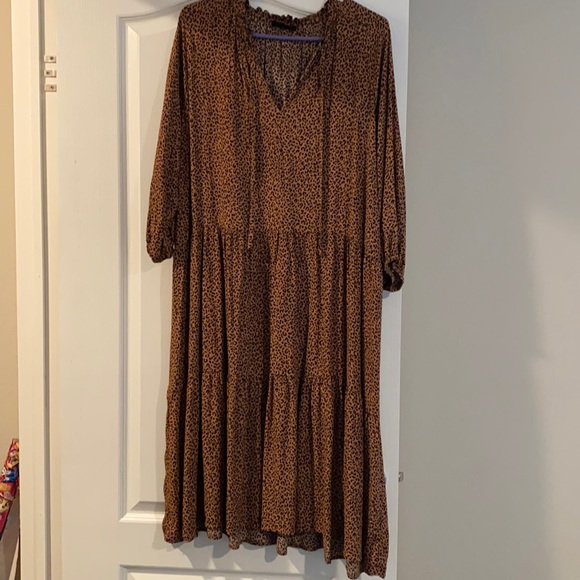 Vici leopard babydoll dress - Picture 3 of 4